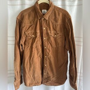Flint and Tinder Bone Button Western Shirt